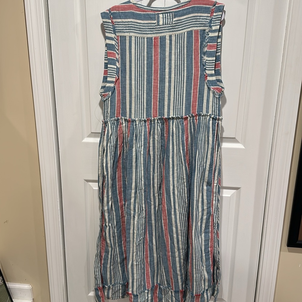 FREE PEOPLE WE THE FREE SURF STRIPE MAXI TOP - Picture 9 of 9